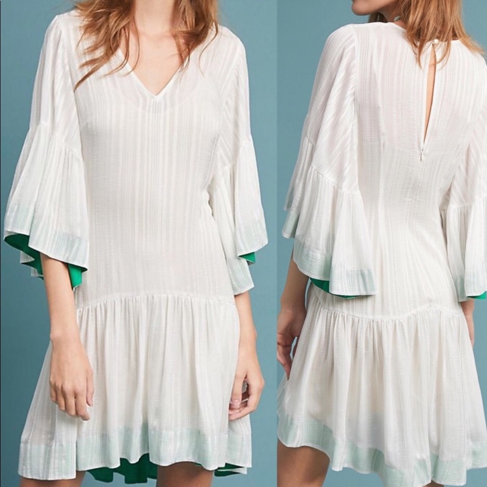Anthro Tracy Reese exclusive flare-sleeve dress
